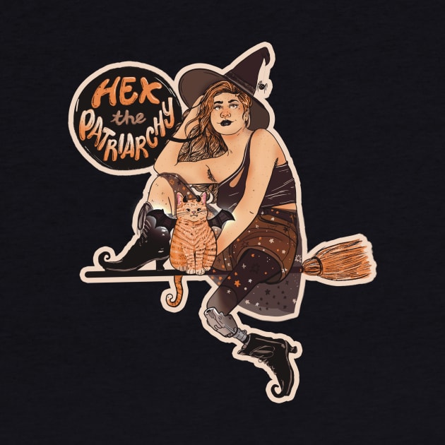 Hex the Patriarchy Witch by Liberal Jane Illustration